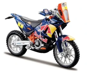 Bburago Motocykel Red Bull KTM Factory Racing - KTM 450 Rally - Dakar Rally