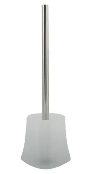 MSV HAO WC kefa s plastovou nádobou biela / nerezová oceľ / 12 x 12 x 36 cm