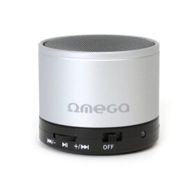 Omega OG47B Bluetooth reproduktor / 3W / FM / micro SD / hliníkový / strieborný (OG47S)