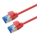 Roline 21.15.4305 RJ45 sieťové káble, prepojovacie káble CAT 6A S/FTP 5.00 m červená (jasná) flexibilný, bez halogénov, samozhášavý 1 ks; 21.15.4305