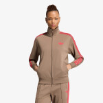 Mikina adidas Firebird Track Top Loose Khaki Six/ Power Pink L
