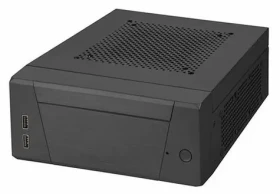 Silverstone SST-ML10B Milo čierna / PC skriňa / mini-ITX / HTPC / 2x USB 3.2 Gen1 / bez zdroja (SST-ML10B)