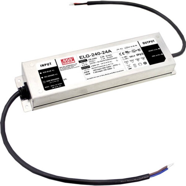 MEAN WELL ELG-240-36AB-3Y LED driver konštantné napätie 239.76 W 3.33 - 6.66 A 33.5 - 38.5 V/DC stmievací funkcie 3v1, montáž na nehorľavom povrchu, schválenie; ELG-240-36AB-3Y