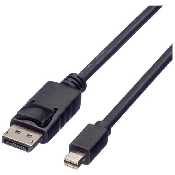 Roline green DisplayPort prepojovací kábel Konektor DisplayPort, Mini DisplayPort konektory 5.00 m čierna 11.44.5637 tienený, bez halogénov, krytie TPE Kábel; 11.44.5637