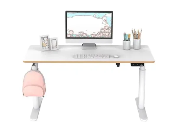 Ultradesk Pulsar biela / Detský pracovný stôl / elektricky nastaviteľná výška / 120x60 cm / 55-81 cm (UDESK-PUL-WT)