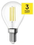 Emos LED žiarovka Filament Mini Globe 7W E14 / Žiarovka / náhrada za 75W / neutrálna biela / 1055 lm (1525731456)