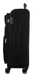 Veľký textilný kufor na kolieskach Skyline Orlando 4w L Black