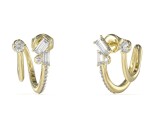 Guess Originálne náušnice s kryštálmi a zirkónmi Chandelier JUBE05360JWYGT/U