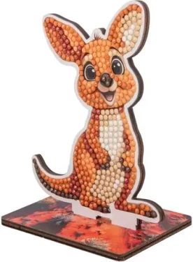 CRYSTAL ART Diamantové maľovanie Na zemi: Kengura