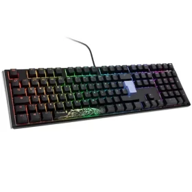 Ducky One 3 Classic Cherry MX-Red čierna / herná klávesnica / podsvietená / mechanická / drôtová USB-C / DE (DKON2108ST-RDEPDCLAWSC1)