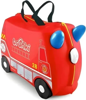 TRUNKI Kufrík Hasičské auto Frank / Detský cestovný kufrík / TRU-0254 (TRU-0254)