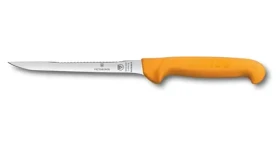 VICTORINOX Swibo oranžová / Filetovací nôž / 16 cm / flexibilná čepeľ / hladké ostrie (5.8448.16)