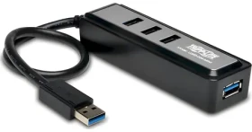 EATON U360-004-MINI / USB hub / 4 porty / USB-A 3.2 Gen 1 / 5 Gbit/s (U360-004-MINI)