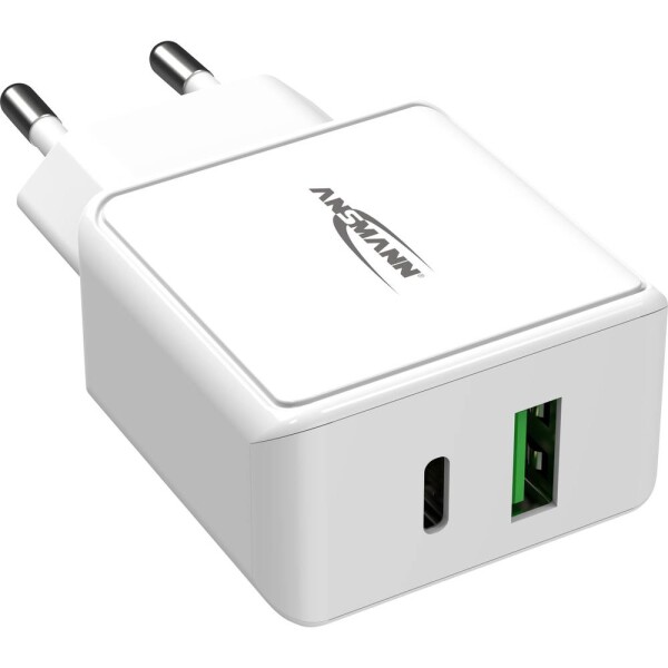 Ansmann HomeCharger HC218PD 1001-0111 USB nabíjačka do zásuvky (230 V) Výstupný prúd (max.) 3000 mA 2 x USB 2.0 zásuvka A, USB-C® zásuvka; 1001-0111