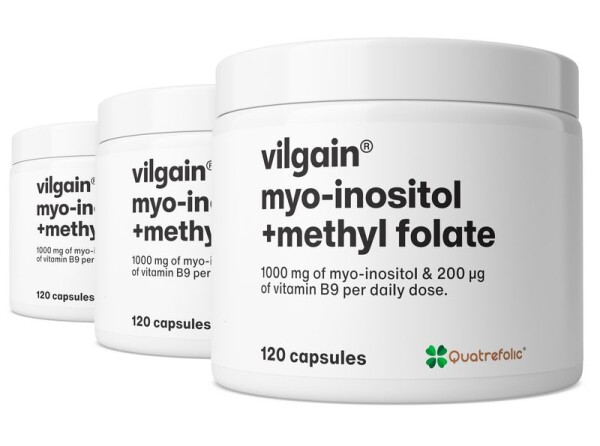 Vilgain Myo‑inozitol + metyl folát – 3× 120 kapsúl