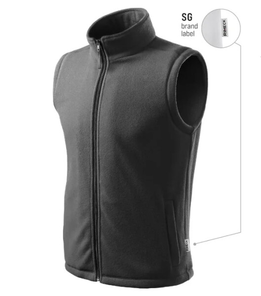 Next fleecová vesta unisex steel grey 36 (štítok značky) XL