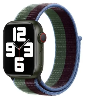 Devia Nylon Braided Two-Tone Loop Eucalyptus Green / Remienok pre Apple Watch / 40/41/42 mm / Nylon (6938595364679)