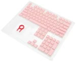 Redragon A130 PBT Doubleshot ružová / kryty kláves / 104 ks / US (A130 Pink)