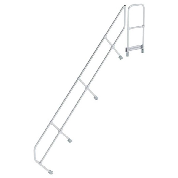 MUNK Günzburger Steigtechnik 600512 Munk Druhé madlo na schody s plošinou 45° 12 schodov 1 ks; 600512
