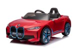 Mamido Mamido Elektrické autíčko BMW i4 červené 12V7Ah EVA kolesá ECO Koža