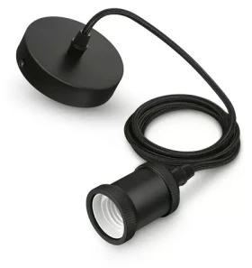 Philips Vintage závesný kábel E27 čierna / Závesný kábel / 2 m / max. 40 W / IP20 (SKL000317820)