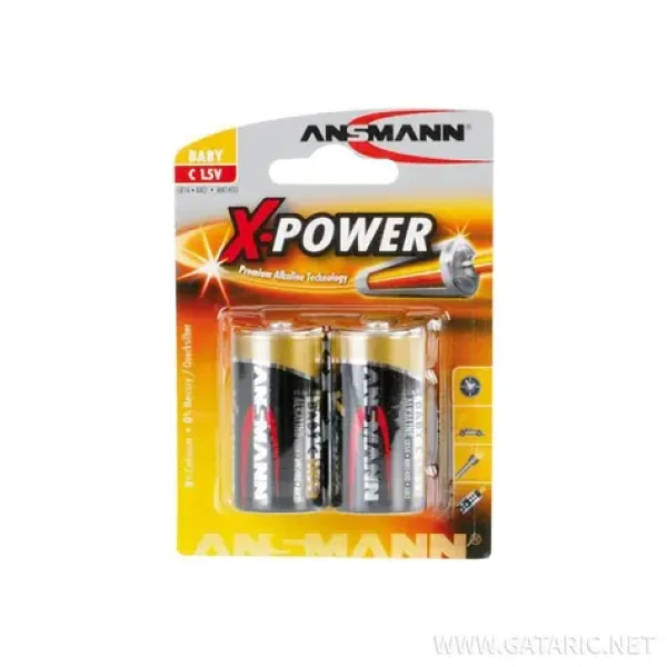 Ansmann X-Power Baby C / Alkalická batéria / LR14 / 2ks / v blistri (5015623)