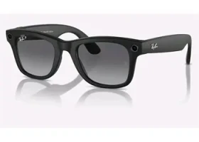 Meta Ray-Ban Gen1 Wayfarer Matte Black Polarized Gradient Graphite (Large) (8056597988421)
