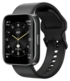 QCY Smartwatch Urban GS (S9) čierna / Chytré hodinky / 1,95 "AMOLED / GPS / Bluetooth / 5 ATM (S9 black Urban GT)