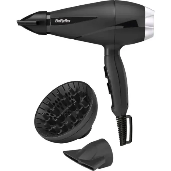 Babyliss 6710DE / Sušič vlasov / 2100 W / 2 teploty / 2 rýchlosti / 105 km/h / ionizér / difuzér (6710DE)
