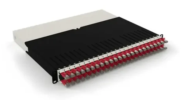 Patchbox ONE 8RU červená / Organizér sieťových káblov / STP / Cat6A / RJ-45 / 0,8 m / PoE (PONEX8STPRD)