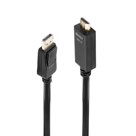 Lindy Adaptérový kábel DisplayPort - HDMI čierna / Adaptér / 3 m / 4K 30Hz / pasívne DP (36923)