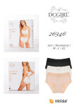 Nohavičky DC Girl 26346 A2, balenie, veľkosti M–XL ecru XL