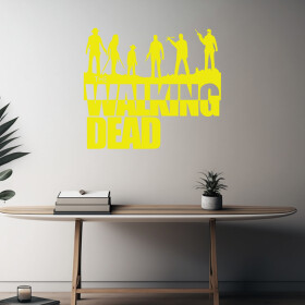 Veselá Stena Samolepka The Walking Dead Farba: žltá, Veľkosť: 100 x 88 cm
