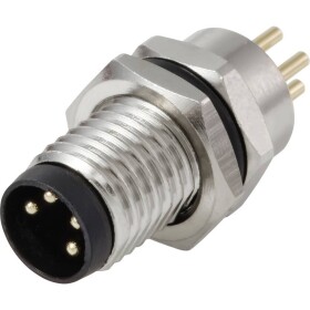 TRU COMPONENTS Vestavná zástrčka pre čidlo/aktuátor, TC-13751924, piny: 4, 1 ks; TC-13751924