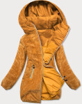 Oboustranná dámská bunda v hořčicové barvě model 15846219 - Z-DESIGN Barva: odcienie żółtego, Velikost: S (36)