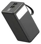 Platinet PMPB6065 čierna / Powerbanka / 60 000 mAh / 65W Power Delivery / 2x USB-C / 2x USB-A / LED svietidlo