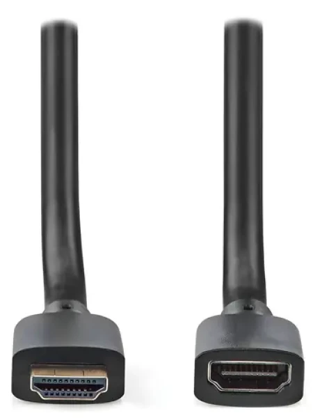 Nedis Ultra High Speed HDMI predlžovací 1 m čierna / Kábel HDMI / 8K 60Hz / 48 Gbps / Ethernet / pozlátené konektory (CVGB35090BK10)