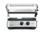 Sage the BBQ Press Grill SGR700BSS strieborná / elektrický kontaktný gril / 1800W / 3 programy / 100 ° C - 230 ° C (SGR700BSS4EEU1)