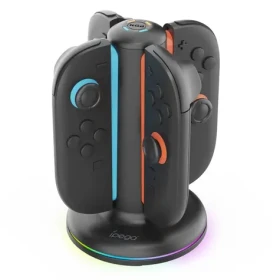 IPega SW2052 čierna / Nabíjacia stanica / JoyCon / Nintendo Switch 2 / RGB / 4 sloty (6974363712457)