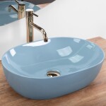 REA - Umývadlo na dosku LISA L.BLUE SHINY REA-U6620