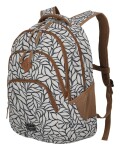 Batoh na notebook Travelite Basics Backpack Print Off-White