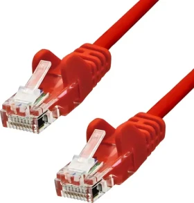 Proxtend CAT5e U/UTP červená / Patch kábel / 25 cm / PVC / AWG 26 / CCA (V-5UTP-0025R)