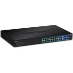 Trendnet 20-portový Web SMART PoE+ switch so 4X SFP / Switch / 16x Gigabit PoE+ / 370 W / L2/L3 managed / rack 1U (TPE-1620WSF)
