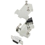 TRU COMPONENTS TCD45NT09MHDS15K 7709176 sada D-SUB zásuvková lišta 45 ° Pólov: 15 spájkovaný 1 ks; 7709176