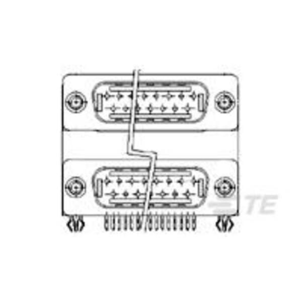 TE Connectivity TE AMP AMPLIMITE Stackable Connectors 1734280-3 1 ks; 1734280-3