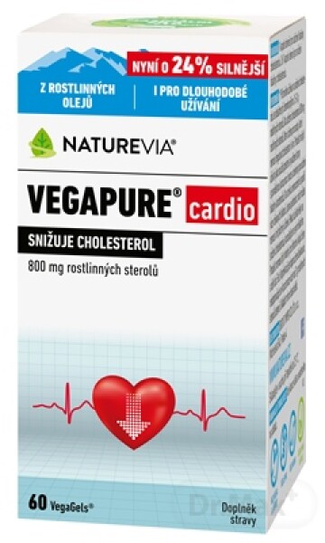 NATUREVIA Vegapure cardio 800 mg 60 kapsúl