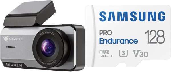 Navitel Wideorejestrator Navitel R87 GPS + Karta Samsung PRO Endurance 2022 MicroSDXC 128 GB Class