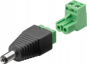 Goobay DC konektor so svorkovnicou / Konektor / Zástrčka DC 5,50 x 2,10 mm / 2pinový (RB76744)