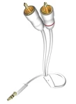 In-akustik Star Audio kábel biela 5 m / 3.5mm jack - 2x Cinch (00310005)