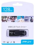 PNY Attaché 4 čierna / Flash disk / 128 GB / USB 2.0 (FD128ATT4-EF)